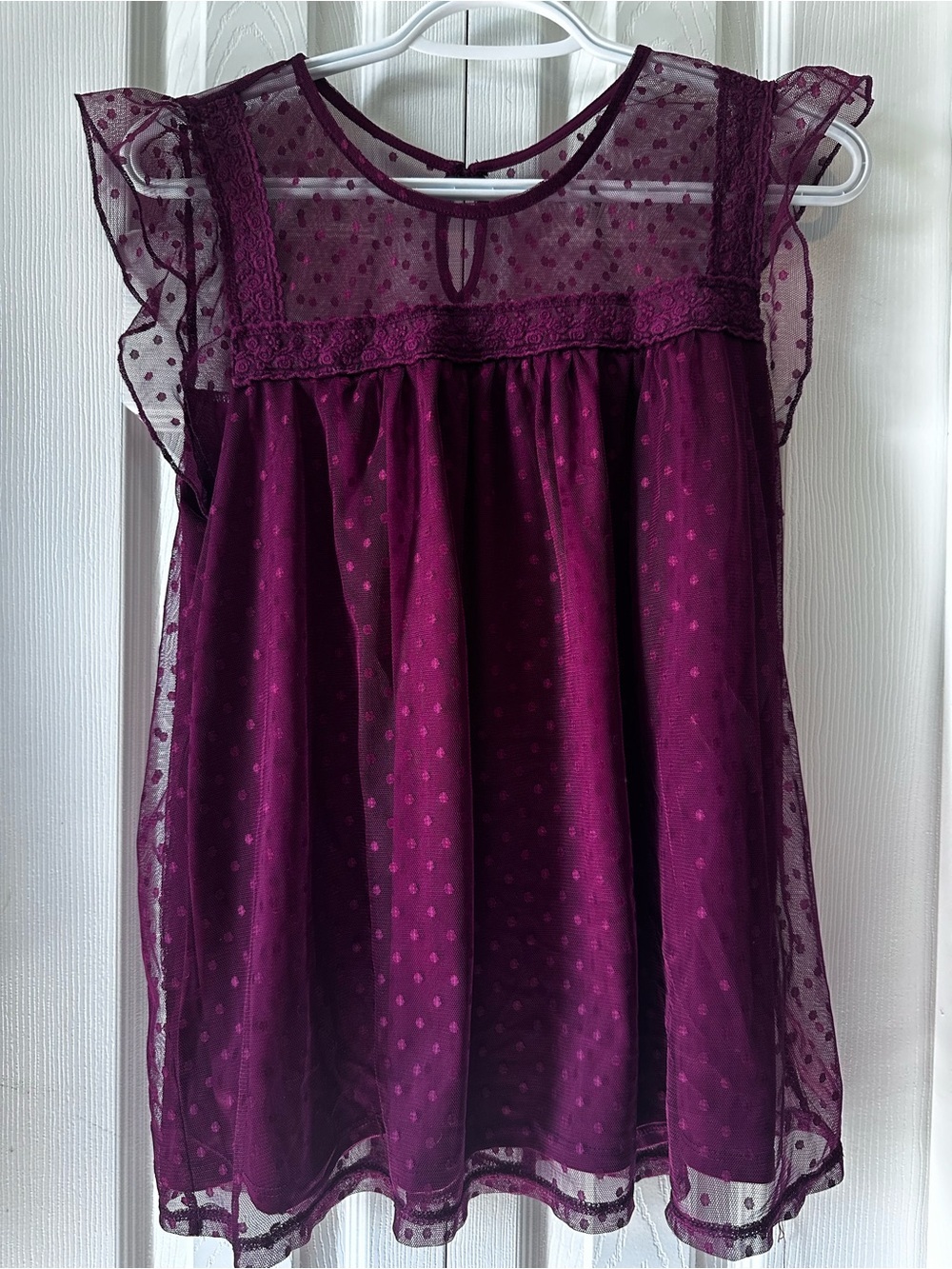 No Boundaries Deep Plum Lace Trim Cami #8